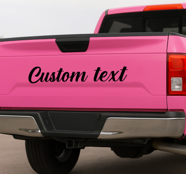 Truck decal back of truck custom text - TenStickers