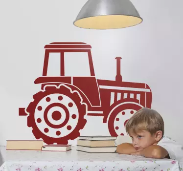 Truck decal tractor silhouette art - TenStickers