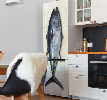 Tuna fridge wrap - TenStickers