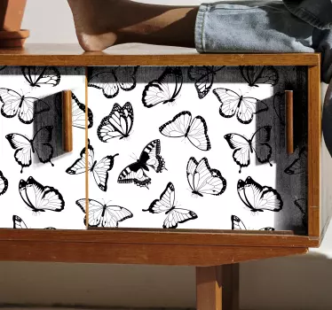 Types of butterflies kallax decals for furniture - TenStickers