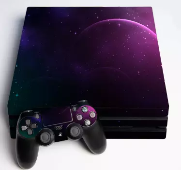 Universe and galaxy PlayStation 4 stickers - TenStickers