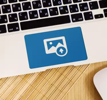 Personalised image touchpad sticker - TenStickers