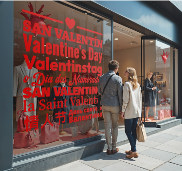 valentine's day languages valentine's sticker - TenStickers