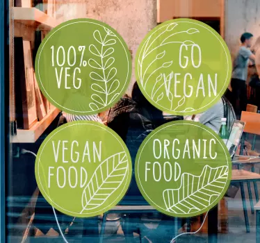 Vegan Power food wall sticker - TenStickers