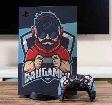 Video game sticker gamer character design - TenStickers