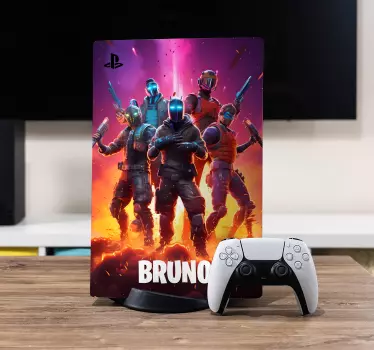 Videogame battle PlayStation 5 decal - TenStickers