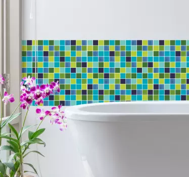 Vintage bathroom tile stickers - TenStickers