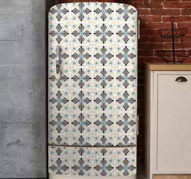 Vintage cross spiral design fridge decals - TenStickers
