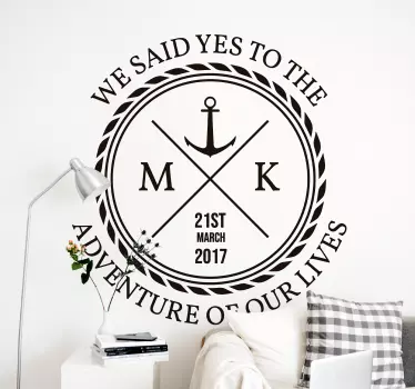 Vintage sailor wall art sticker - TenStickers