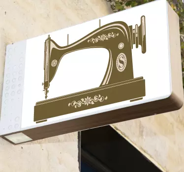 Vintage sewing machine wall decal - TenStickers
