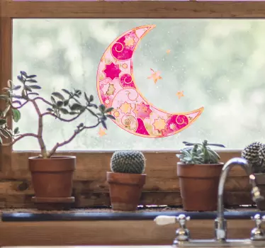 Vintage stain glass window decal - TenStickers