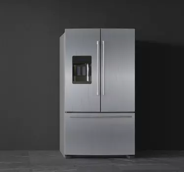 Vinyl Refrigerator Steel fridge sticker - TenStickers