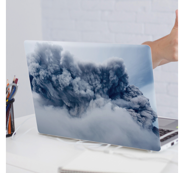 Volcanic smoke laptop skin - TenStickers