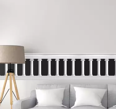 Wall border sticker elegant column design - TenStickers
