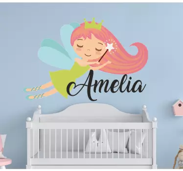 Wall sticker for kids fairy flying princess - TenStickers