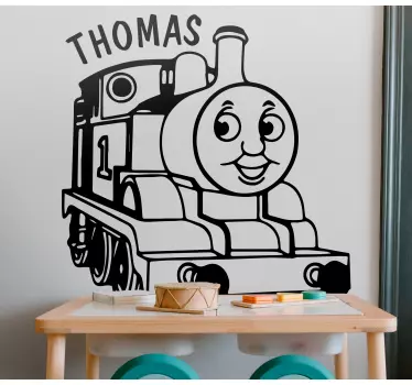 Wall sticker for kids happy train character - TenStickers