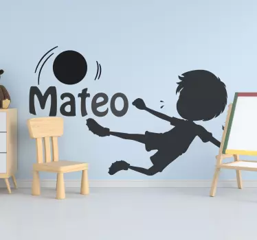 Wall sticker for kids playful silhouette name - TenStickers