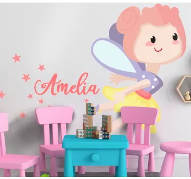 Wall sticker for kids whimsical fairy character - TenStickers
