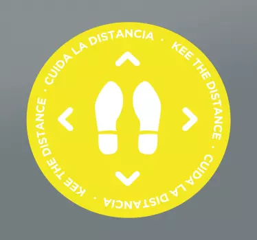Watch the distance floor sticker - TenStickers