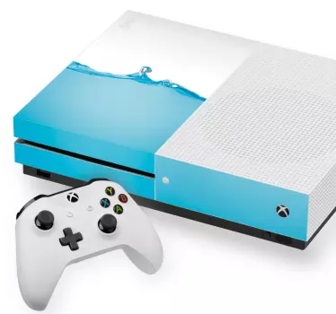 Water graphic effect design xbox sticker - TenStickers