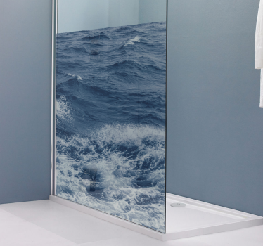 Water effect shower sticker - TenStickers