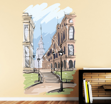 Watercolour Park Wall Art Sticker - TenStickers