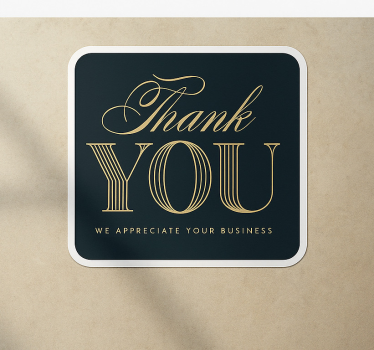 We appreciate your business quote sticker - TenStickers