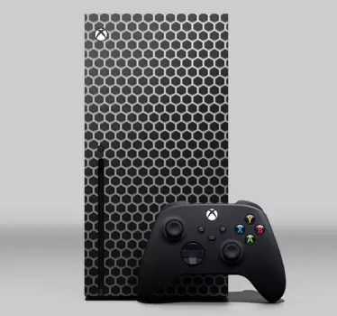 White and grey metal surface xbox  decal - TenStickers