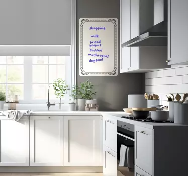 Whiteboard vintage wall sticker - TenStickers