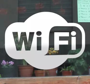 Wifi logo sticker - TenStickers