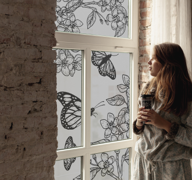 Window lepidoptera window decal - TenStickers
