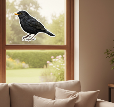 Window sticker blackbird design - TenStickers