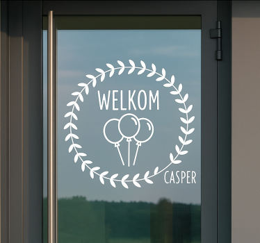 Window sticker for festive entrance decoration - TenStickers