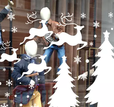 Winter  christmas wall sticker - TenStickers