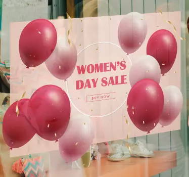 Women's day sale  window decal - TenStickers