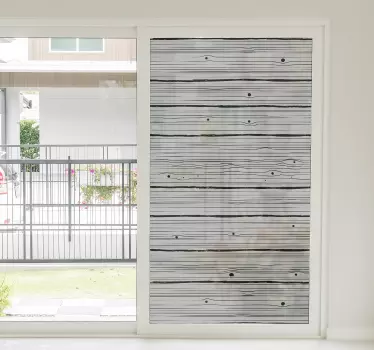 Wood pattern window decal - TenStickers
