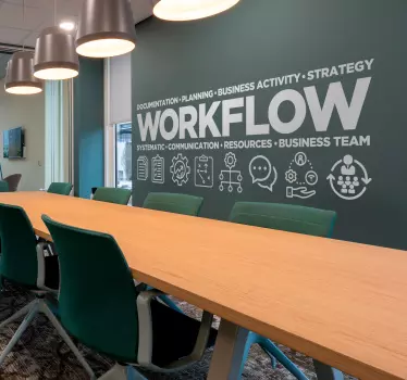 workflow office vinyl decal - TenStickers