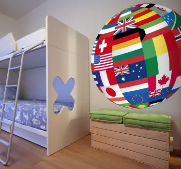 World Flags World Sticker - TenStickers
