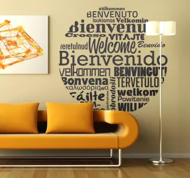 World Welcome Greetings Wall Sticker - TenStickers