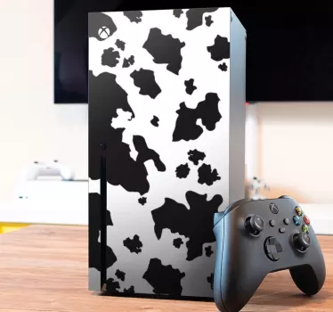 Xbox wrap cow print gaming cover - TenStickers
