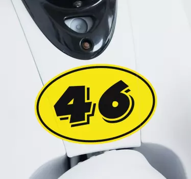 Yellow motorcycle  Motorcycle stickers - TenStickers