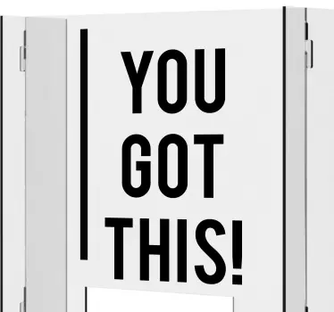 You got this window decal - TenStickers