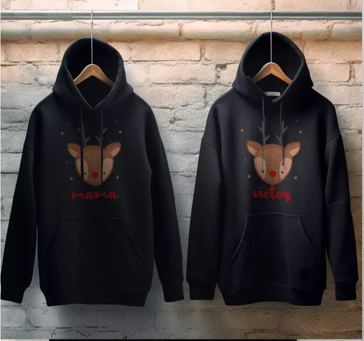 Customizable christmas reindeer Christmas shirt - TenStickers