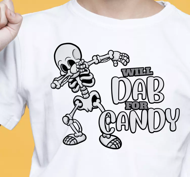 Cute dab for candy Halloween shirt - TenStickers