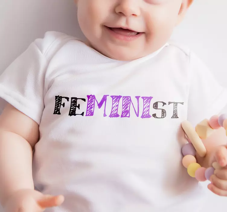 Feminist t-shirts for baby's and kids - TenStickers
