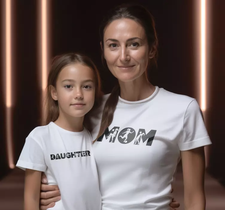 Soccer Mother and Daughter t shirt - TenStickers