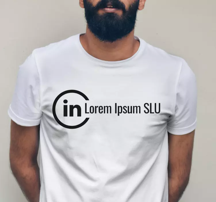 Custom Linkedin account t-shirt - TenStickers
