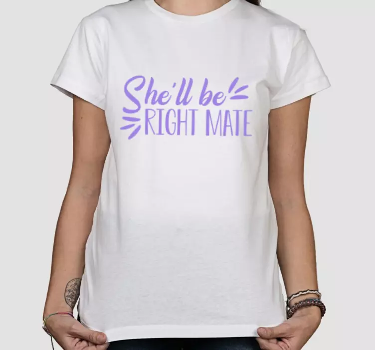 She'll be right mate Aussie sayings t-shirt - TenStickers