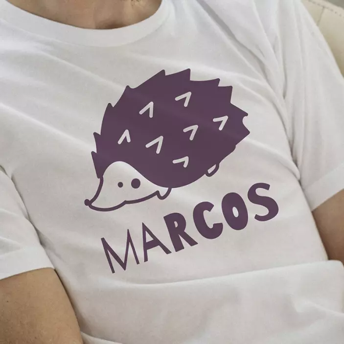 Simple porcupine design t-shirt - TenStickers