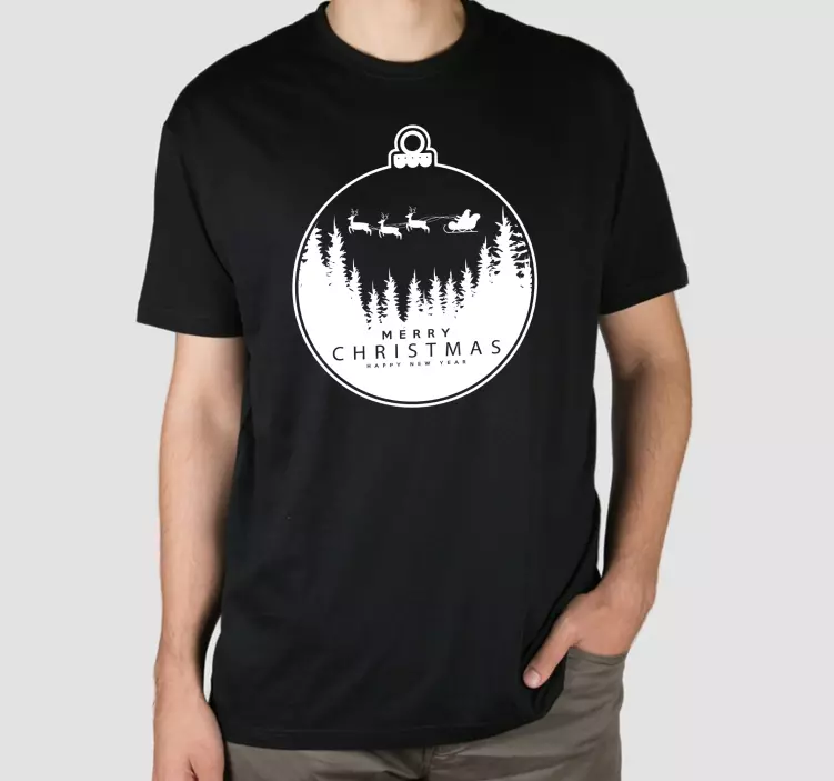 Sleigh ornament Christmas t-shirt - TenStickers